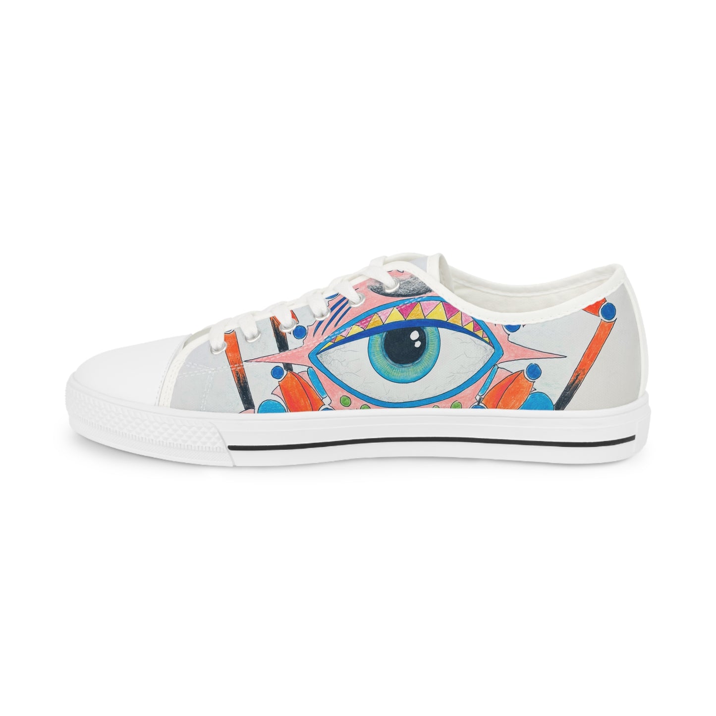 Artistic Low Top Sneakers for Creative Souls | Trendy Footwear, Unique Gift, Everyday Style, Casual Sneakers, Colorful Art Shoes