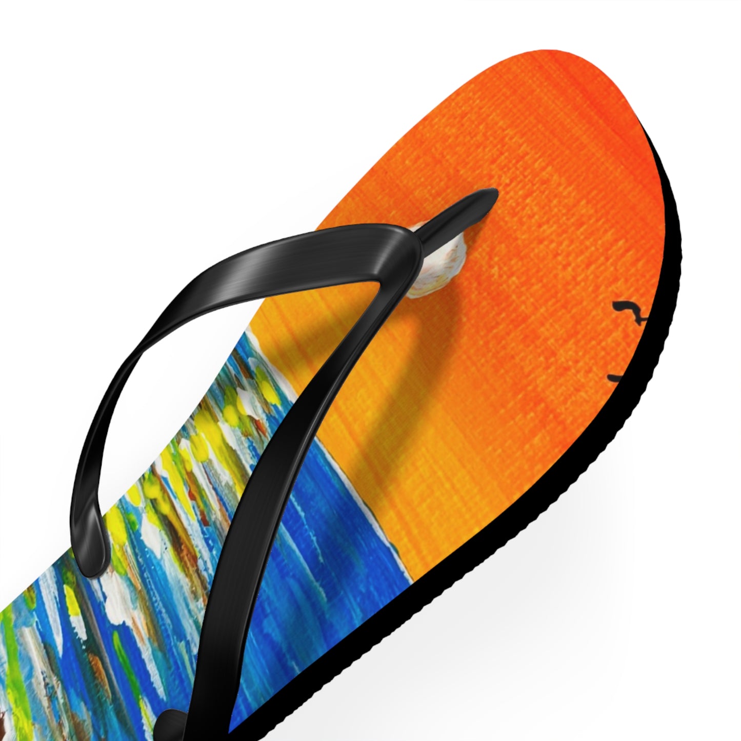 Sunset Beach Flip Flops, Vacation Footwear, Summer Sandals, Gift for Beach Lovers, Relaxation Essentials