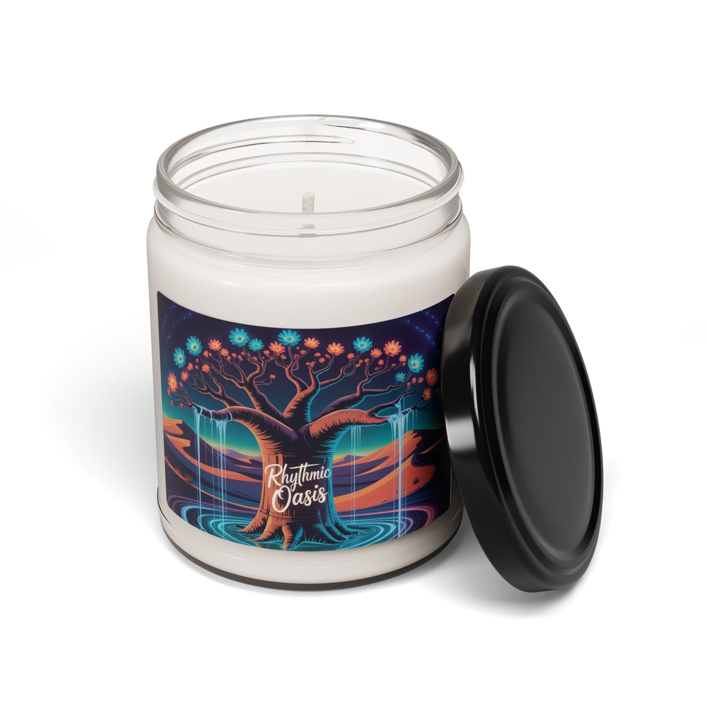 Relaxing Scented Soy Candle | Rhythmic Oasis | Aromatherapy Gift | Home Decor | Spa Day Essential | Eco-Friendly Candle