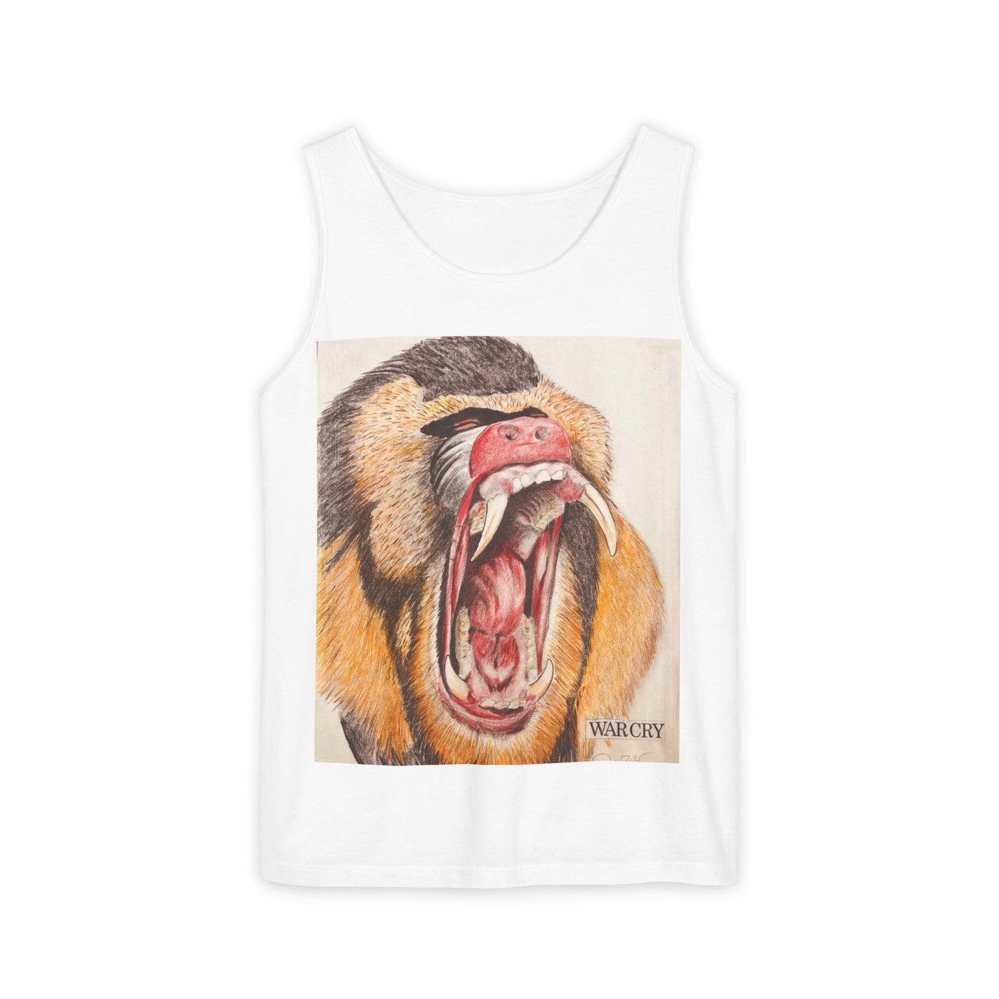 Wildlife Art Tank Top, Unisex Graphic Tank, Baboon and Spider Designs, Summer Casual Wear, Unique Nature Gifts