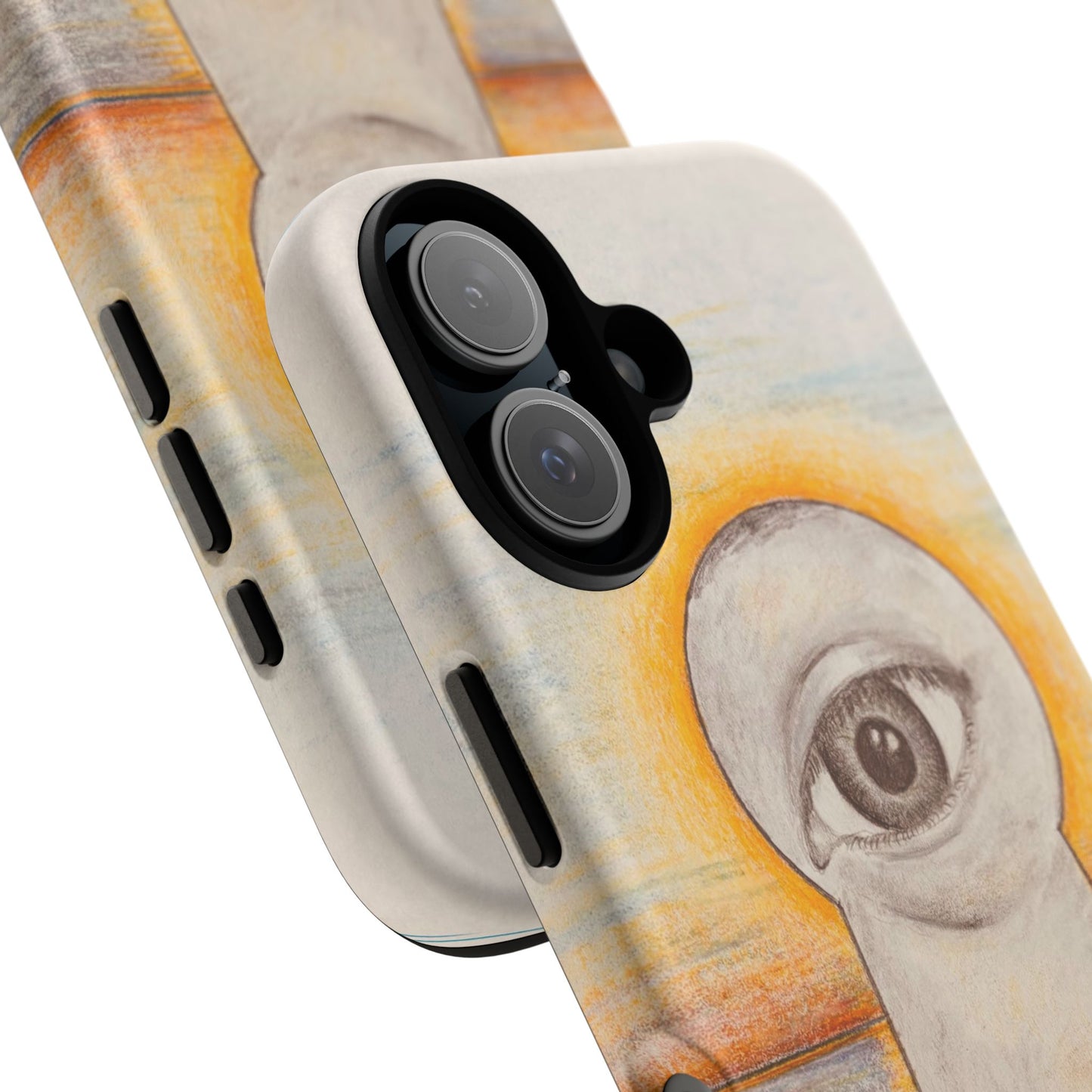 Artistic Phone Case, Unique Gift for Art Lovers, Modern Accessories, Eye Design, Creative Phone Cover
