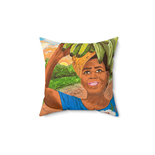 Spun Polyester Square Pillow