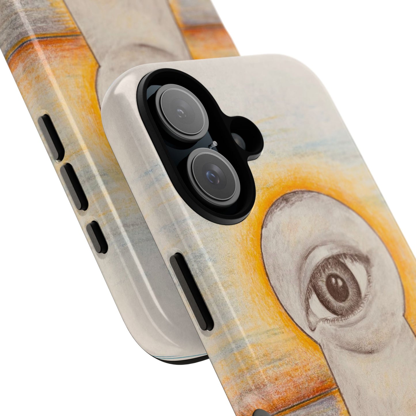 Artistic Phone Case, Unique Gift for Art Lovers, Modern Accessories, Eye Design, Creative Phone Cover