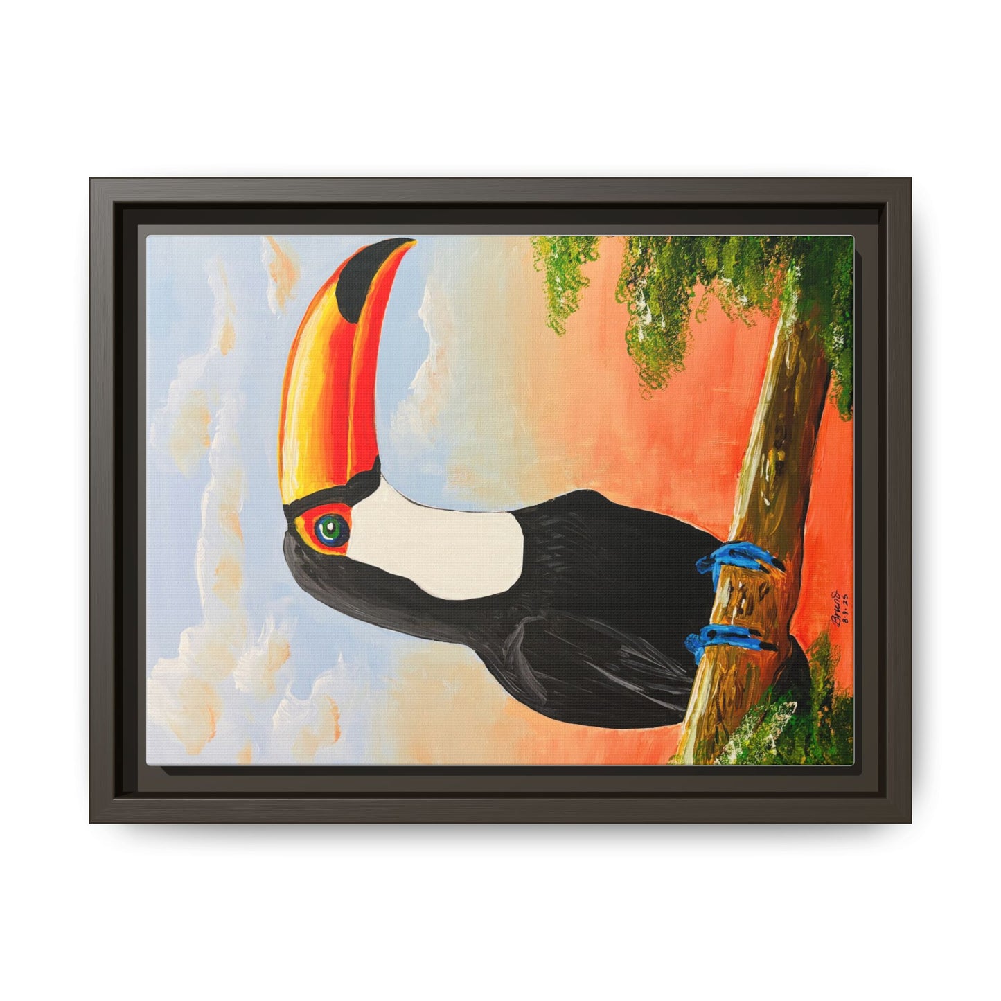 Matte Canvas, Framed (Multi-color)