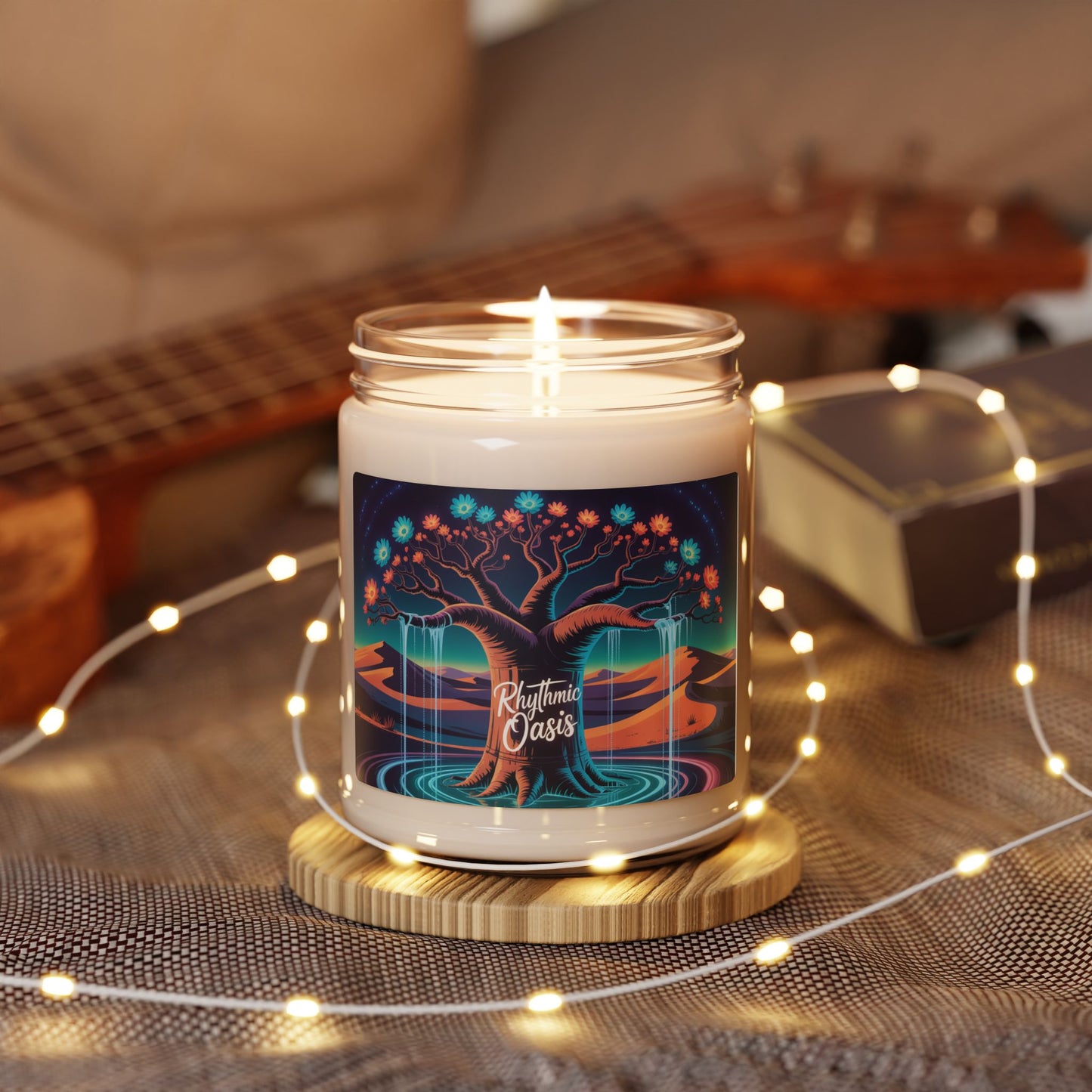 Relaxing Scented Soy Candle | Rhythmic Oasis | Aromatherapy Gift | Home Decor | Spa Day Essential | Eco-Friendly Candle
