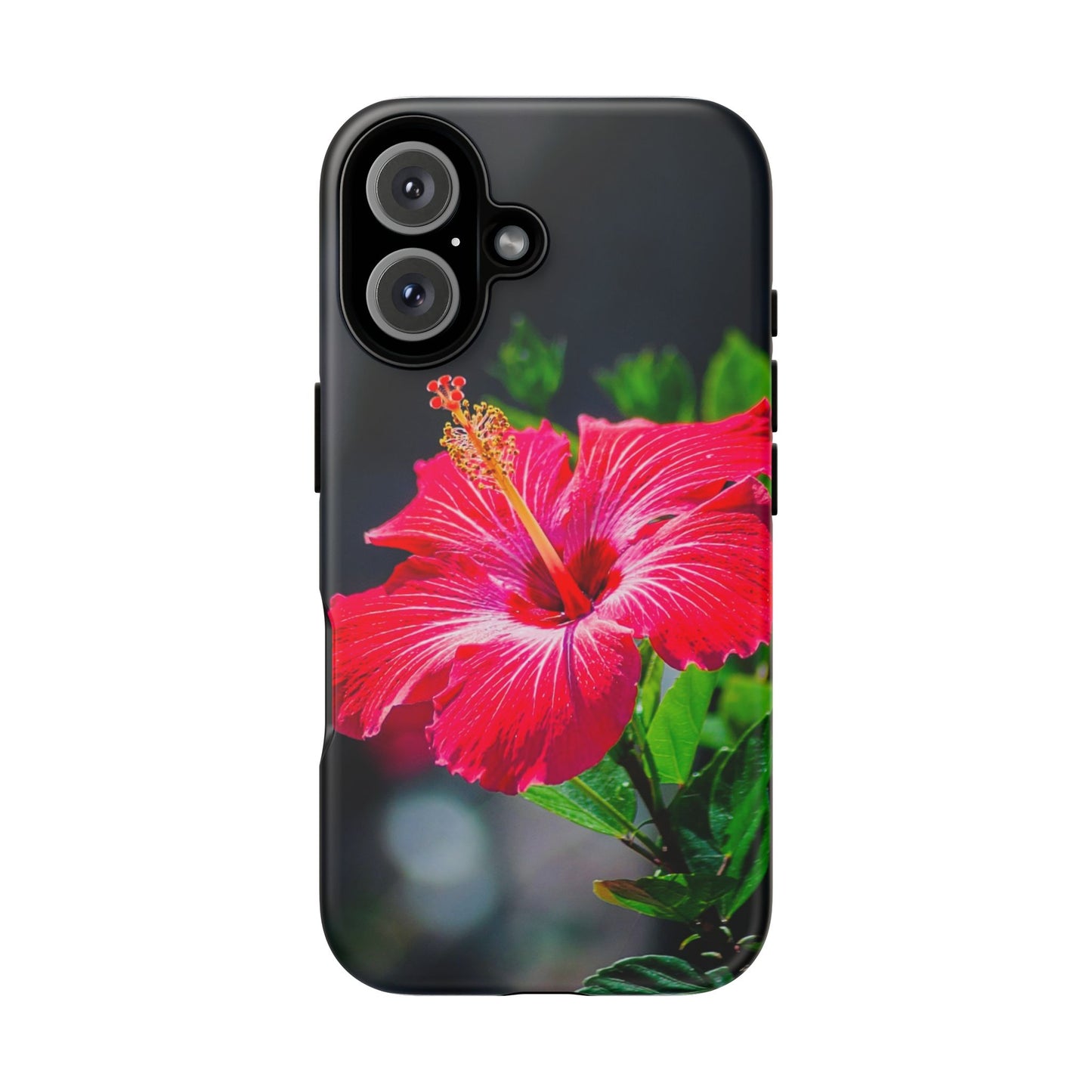 Tough Cases: Vibrant Hibiscus Flower Phone Case, Floral Phone Cover, Tropical Phone Accessory, Gift for Flower Lovers, Nature-Inspired Tech
