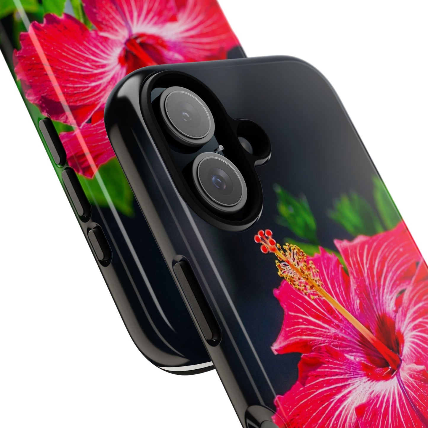 Tough Cases: Vibrant Hibiscus Flower Phone Case, Floral Phone Cover, Tropical Phone Accessory, Gift for Flower Lovers, Nature-Inspired Tech