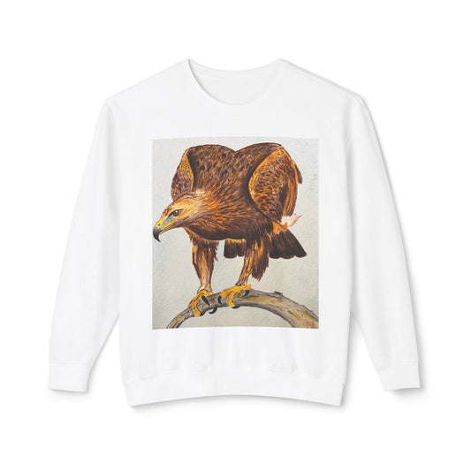 Vintage Eagle Graphic Crewneck Sweatshirt - Nature Lover Gift, Animal Sweatshirt, Casual Wear, Gift for Him/Her, Eco-Friendly Fashion