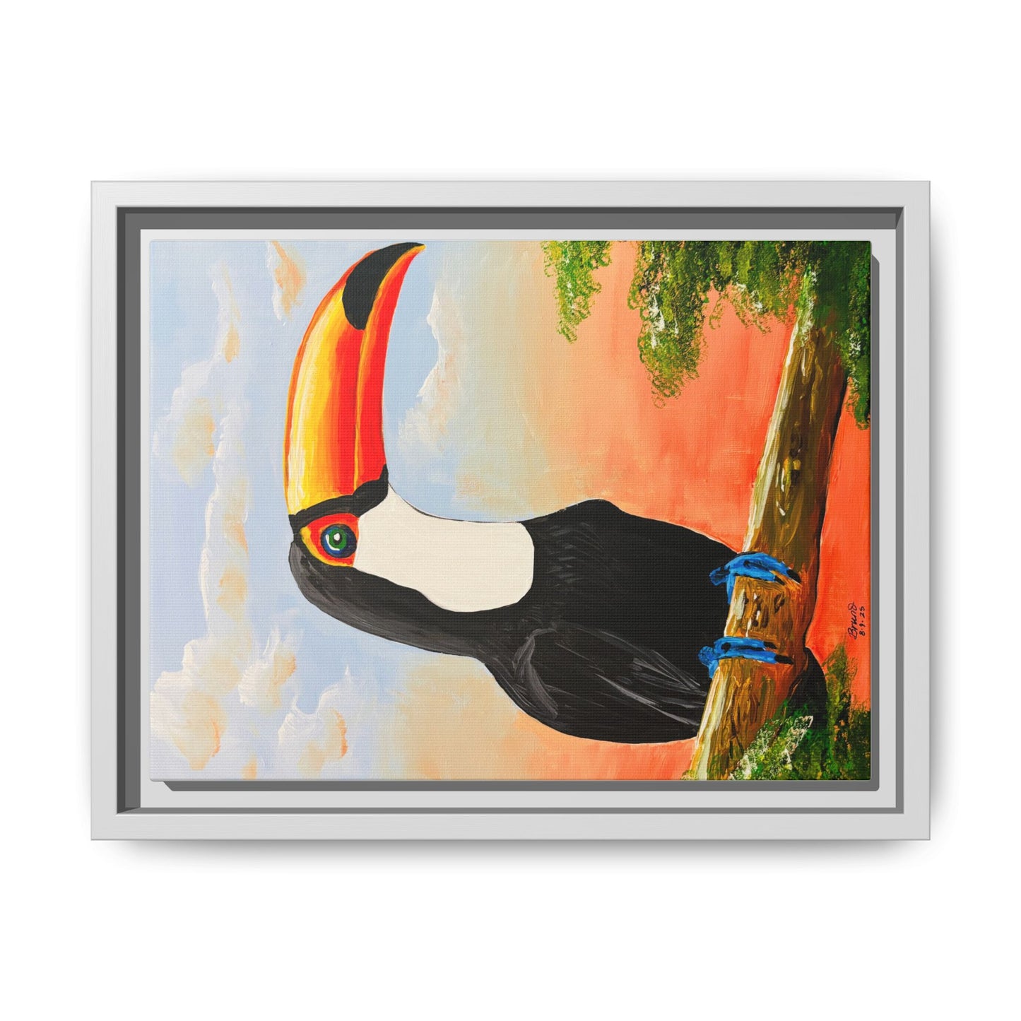 Matte Canvas, Framed (Multi-color)