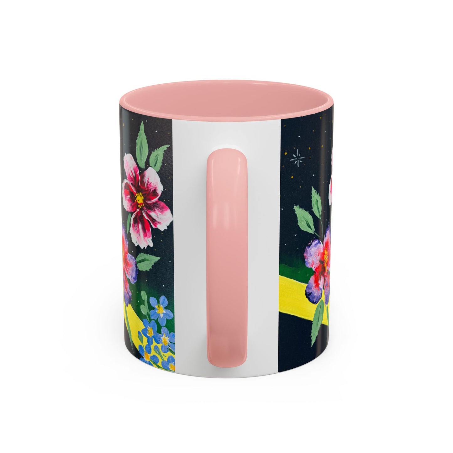 Floral Night Sky Coffee Mug - Elegant Floral Accent Mug for Tea Lovers, Unique Gift, Home Decor, Party Favors, Mother's Day, Birthday