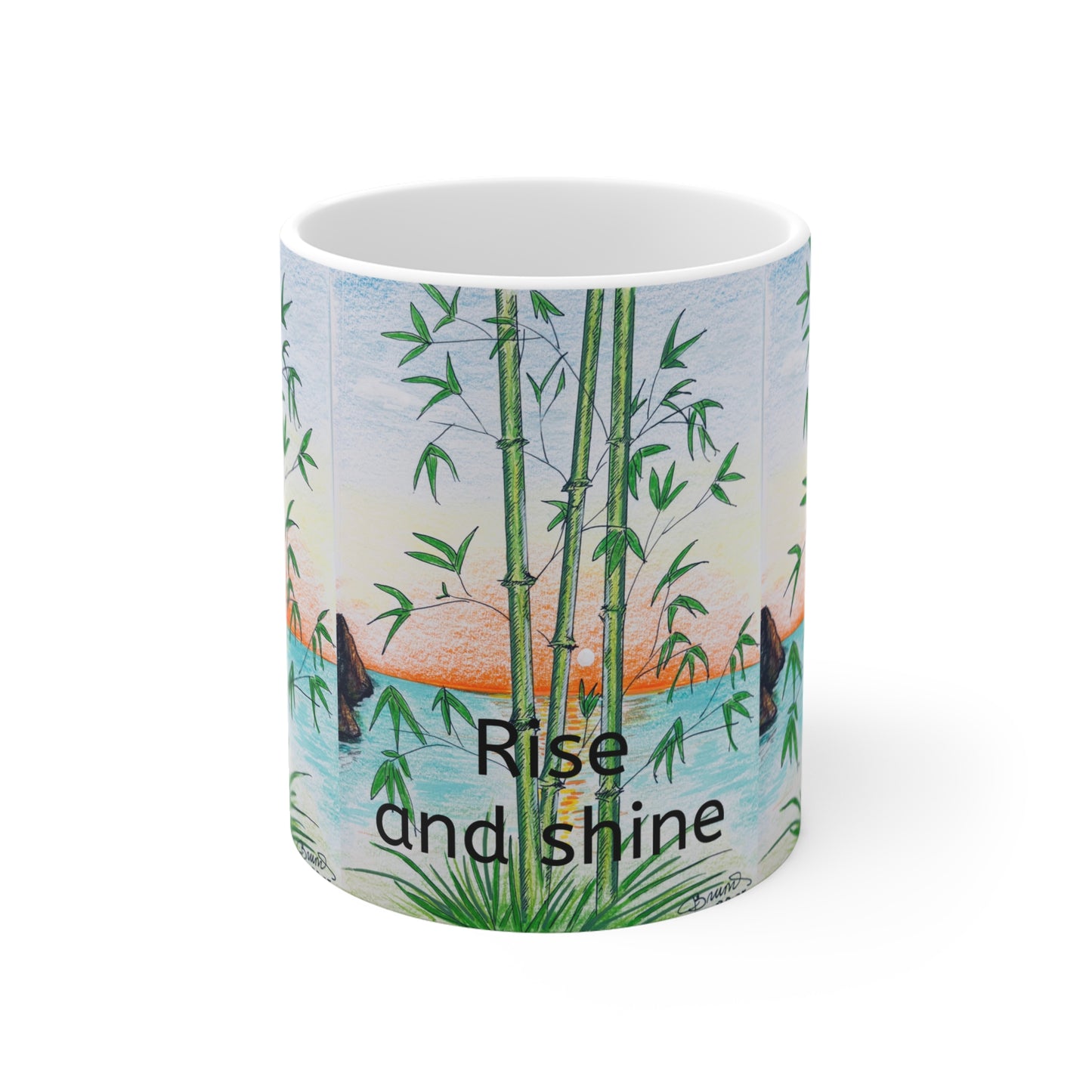 Nature-Inspired Motivational Mug, Coffee Cup for Positive Vibes, Gift for Tea Lovers, Office Decor, Inspirational Quote