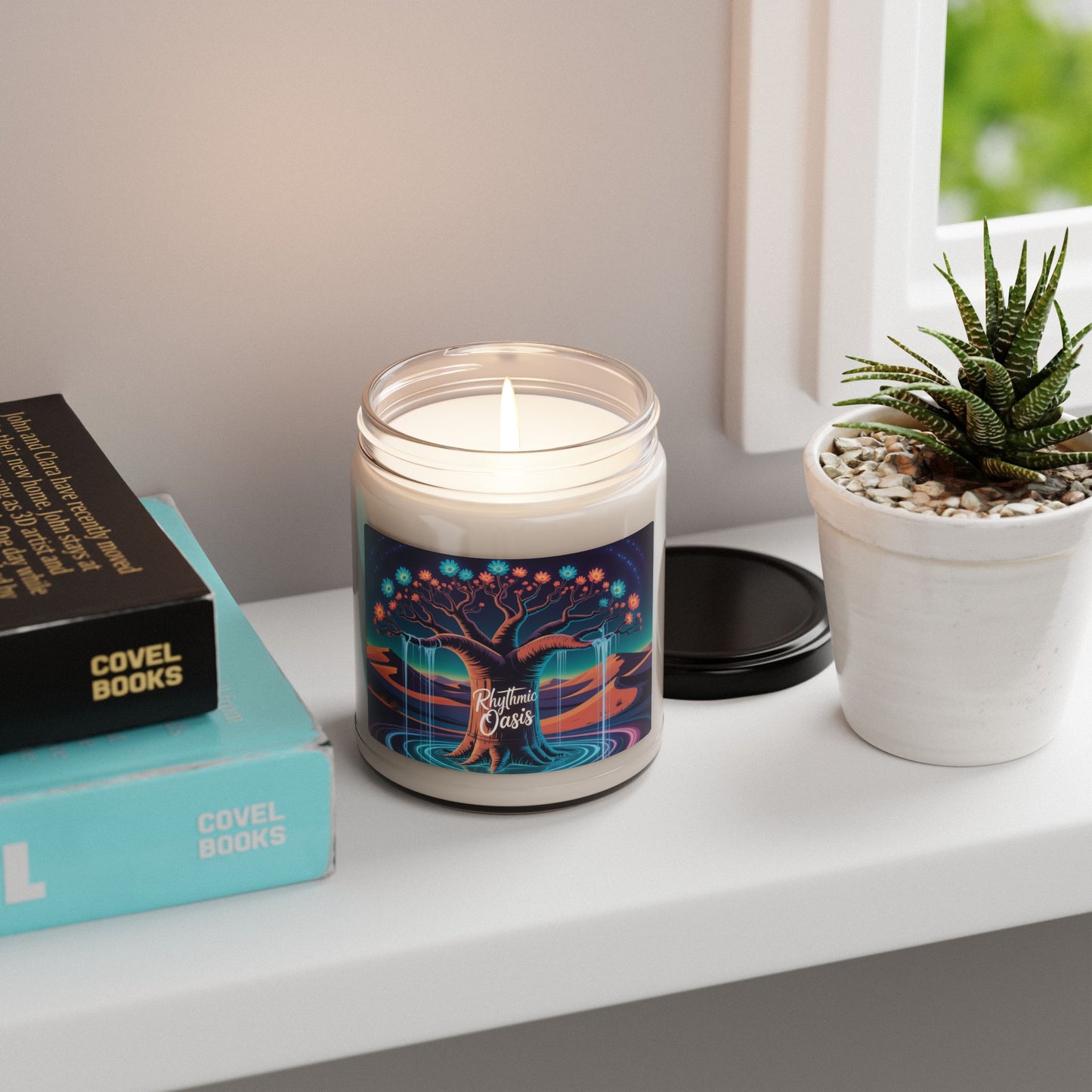 Relaxing Scented Soy Candle | Rhythmic Oasis | Aromatherapy Gift | Home Decor | Spa Day Essential | Eco-Friendly Candle