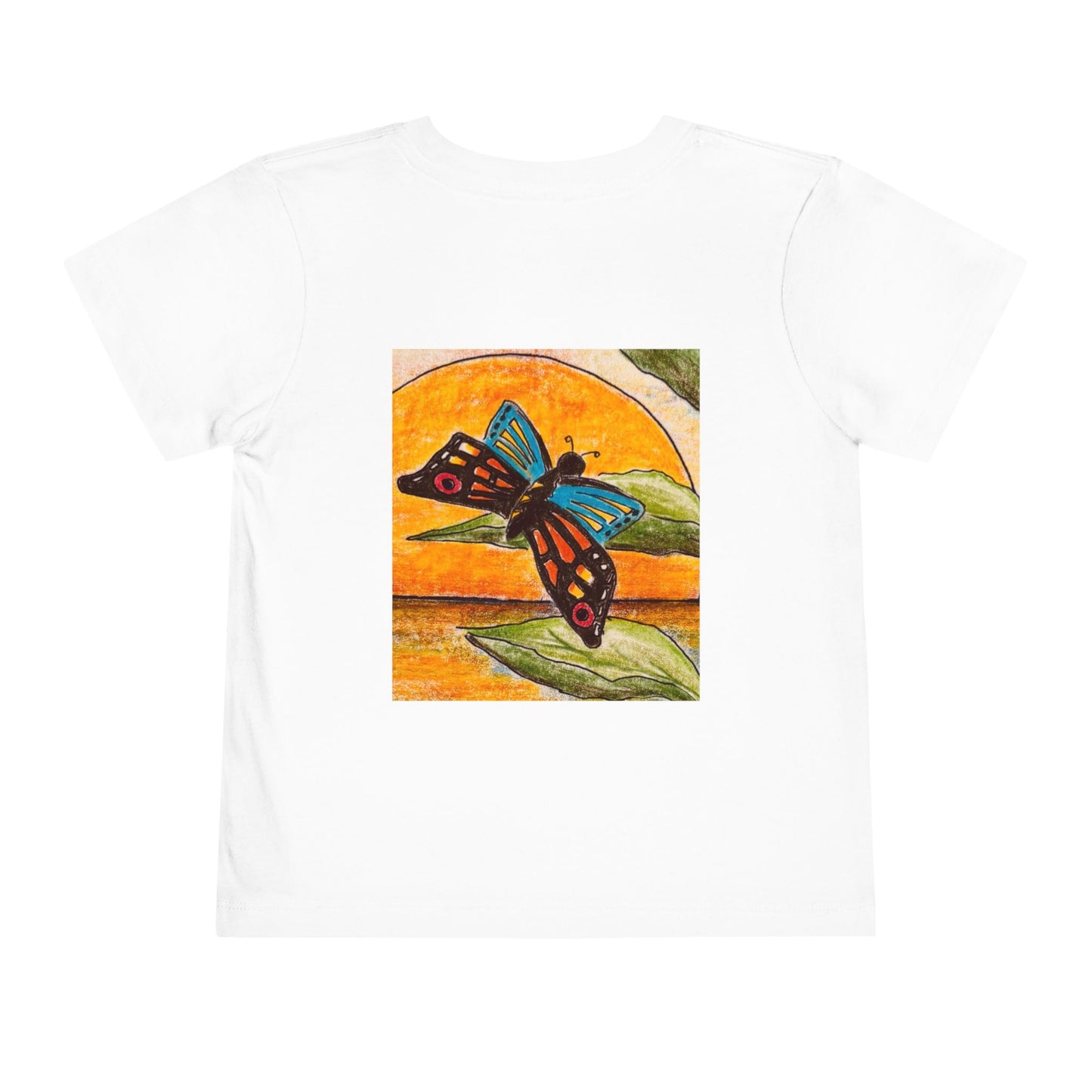 Colorful Butterfly Toddler Tee, Cute Kids' Shirt, Summer Outfit, Birthday Gift, Outdoor Playwear, Nature-Inspired Clothing