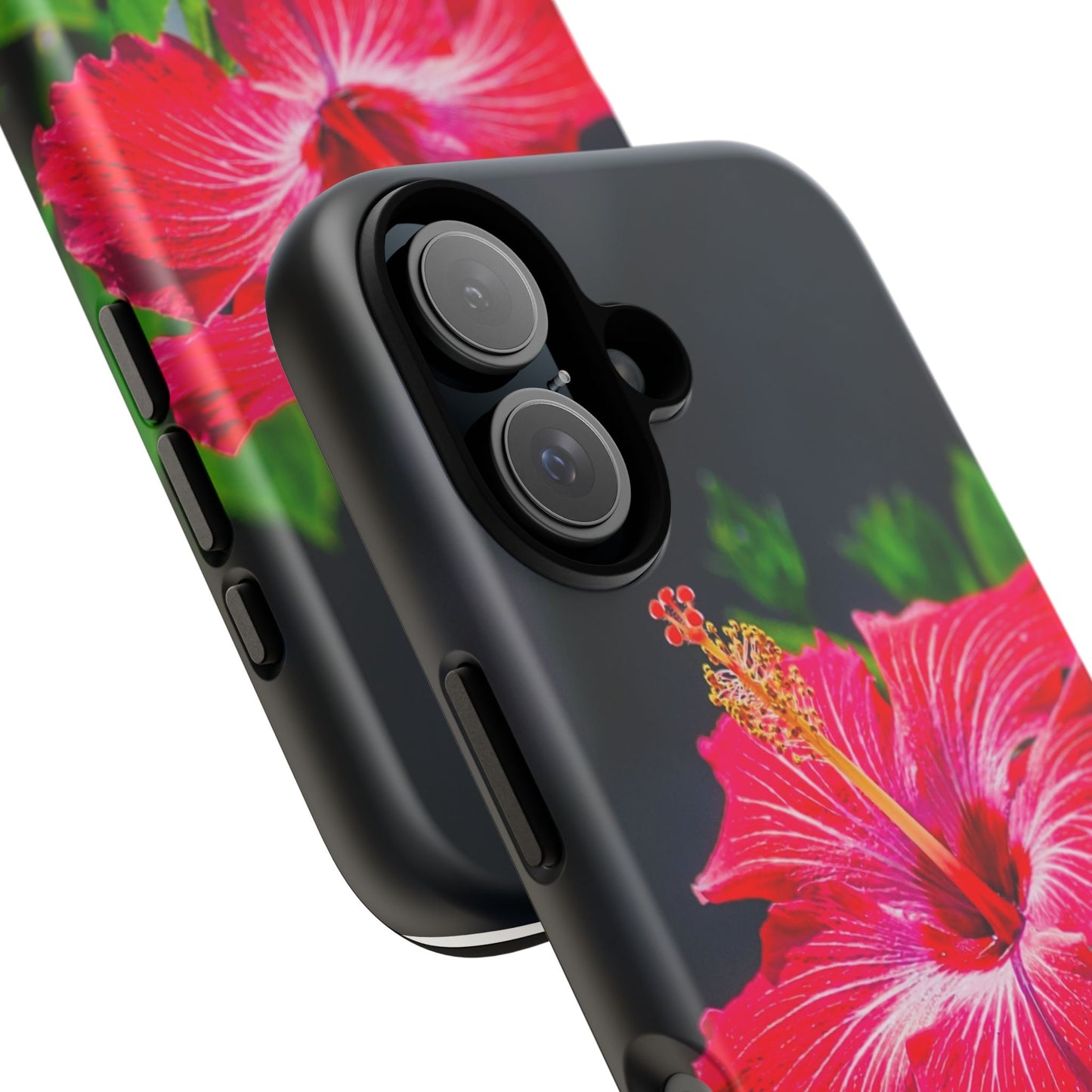 Tough Cases: Vibrant Hibiscus Flower Phone Case, Floral Phone Cover, Tropical Phone Accessory, Gift for Flower Lovers, Nature-Inspired Tech
