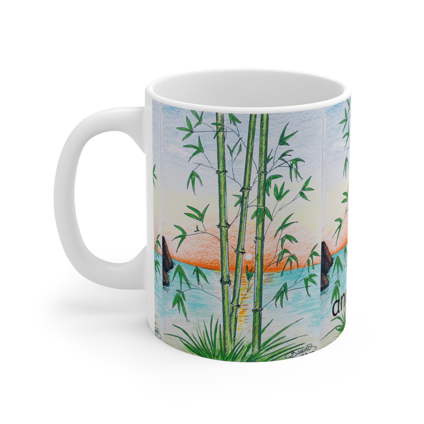 Nature-Inspired Motivational Mug, Coffee Cup for Positive Vibes, Gift for Tea Lovers, Office Decor, Inspirational Quote