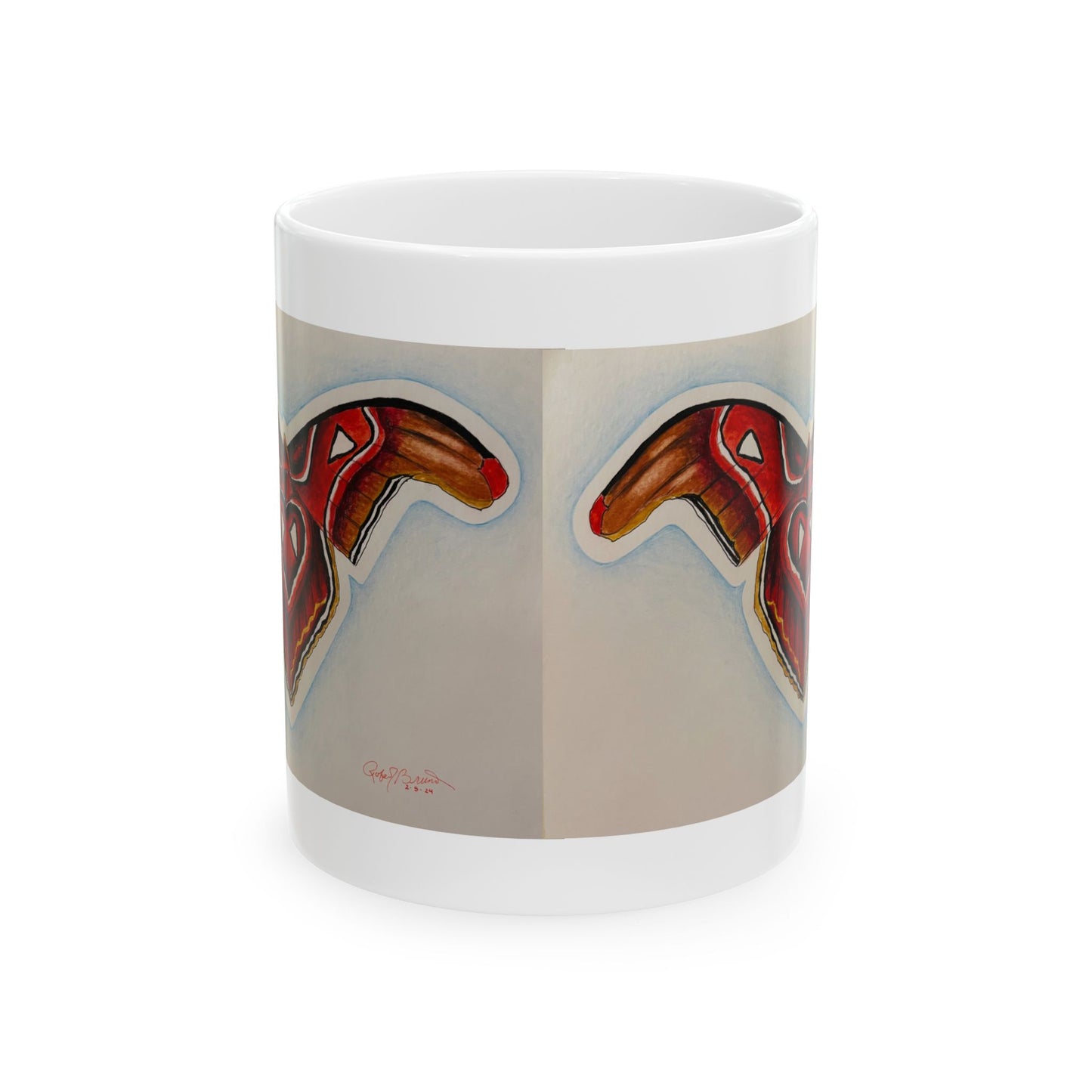 Ceramic Mug with Artistic Heart Design, Unique Gift for Art Lovers, Coffee Lover's Mug, Valentine's Day Gift, Home Decor