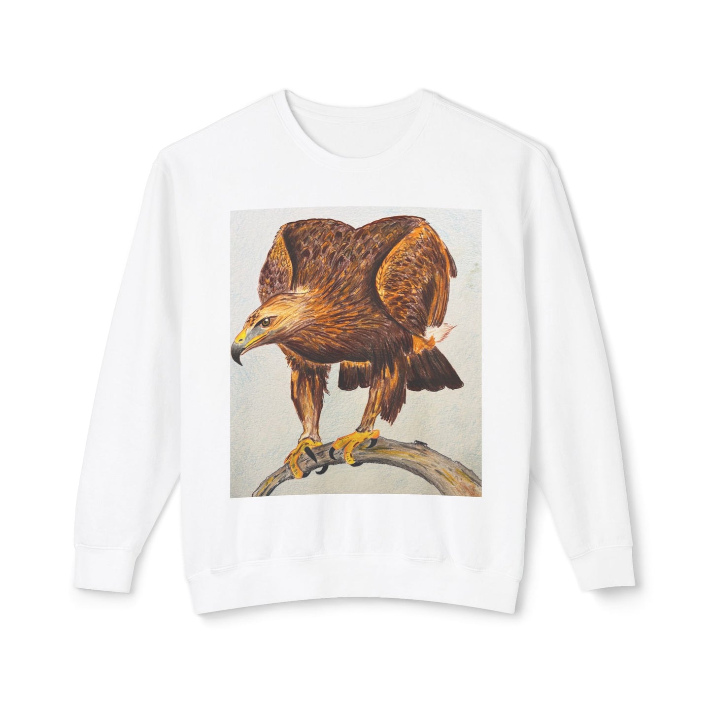 Vintage Eagle Graphic Crewneck Sweatshirt - Nature Lover Gift, Animal Sweatshirt, Casual Wear, Gift for Him/Her, Eco-Friendly Fashion