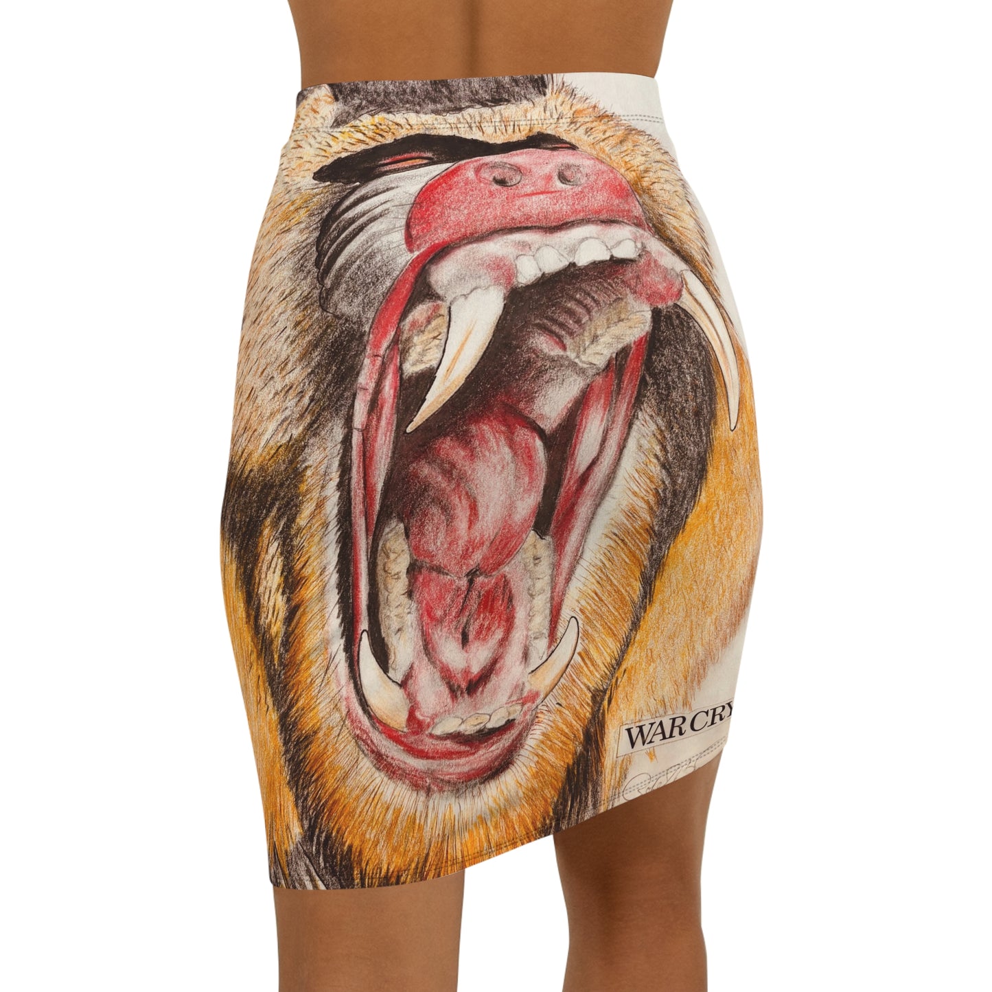 Women's Mid-Waist Pencil Skirt (AOP)