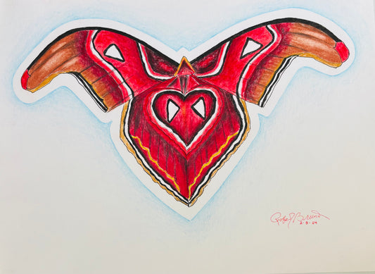 Red moth